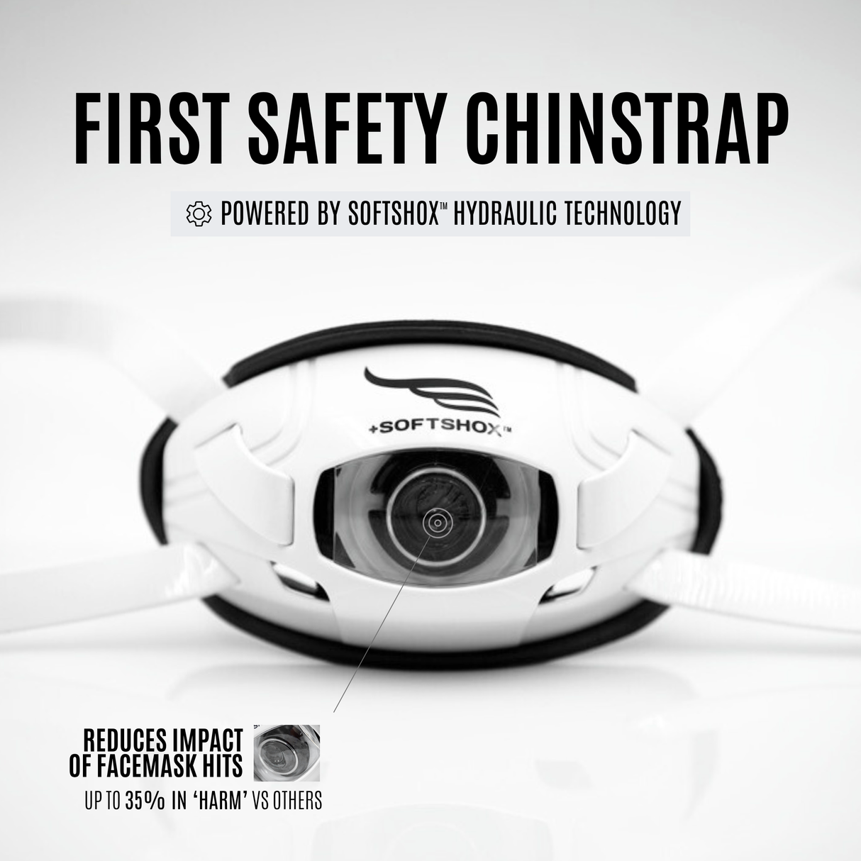 Guardian Chinstrap Powered by SoftShox - White (PRE-ORDER)