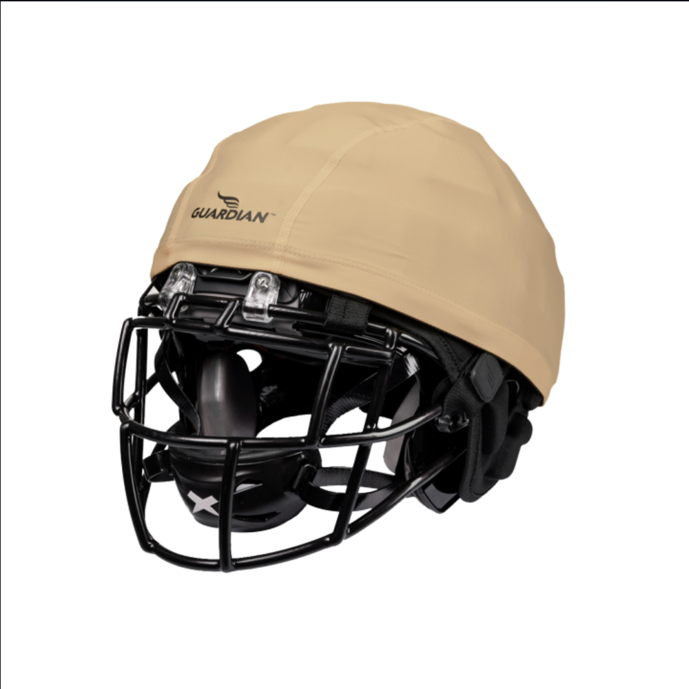 flap on front of football helmet Football Scrimmage Pinnie Cap (Single) Vegas Gold / Guardian Logo