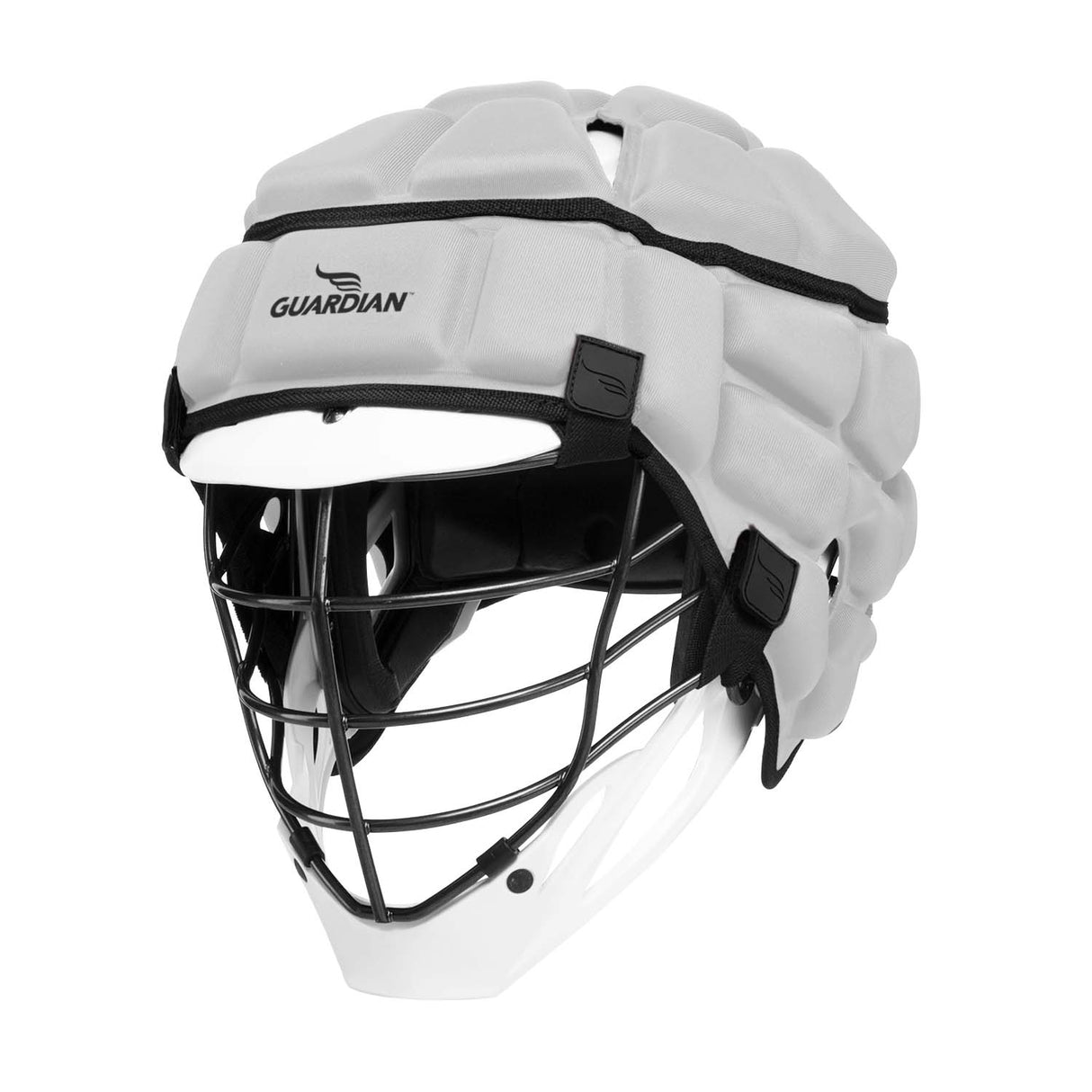 Lacrosse Guardian Caps - Light Silver/White