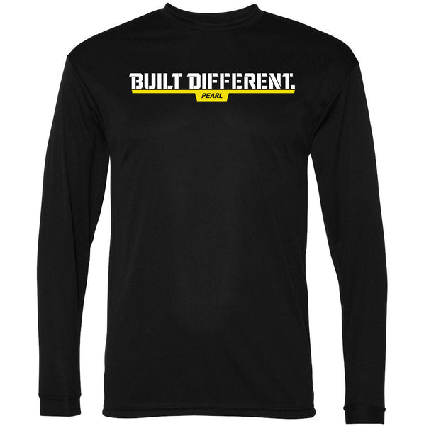 トップス meer. PEAR LONG TEE /BLK built_different_shirt_front_2c